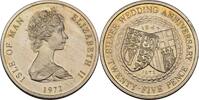 Isle Of Man 25 Pence 1972 Elizabeth II., fast pr&auml;gefrisch 13.86 US$  +  11.55 US$ shipping