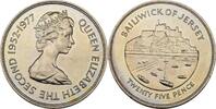 Jersey 25 Pence 1977 Elizabeth II., pr&auml;gefrisch 109.23 元  ＋  78.02 元 运费