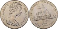 Sankt Helena 25 Pence 1973 Elizabeth II., pr&auml;gefrisch 101.43 元  ＋  78.02 元 运费
