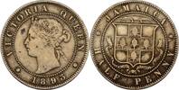 Jamaika 1/2 Penny 1893 Victoria (1837-1901) ss 195.06 元  ＋  78.02 元 运费