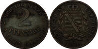 Sachsen Coburg Gotha 2 Pfennig 1870 ss 78.02 元  ＋  78.02 元 运费