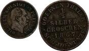 Preussen 1/2 Silbergroschen 1867 A Wilhelm ss 85.82 元  ＋  78.02 元 运费