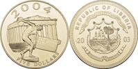 Liberia Liberien 5 Dollars 2003 offen, Kontaktmarken, polierte Platte 85.82 元  ＋  78.02 元 运费