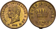 Italien Milano Soldo 1813 Napoleon Henkelspur, vergoldet, ss 117.03 元  ＋  78.02 元 运费
