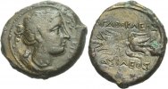 Bronz 317 - 289 Sizilien Syrakus 317-289.  Zeit des Agathokles.  ss 95,00 EUR + 5,00 EUR kargo