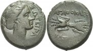 Bronz 317 - 289 Sizilien Syrakus 317-289.  Zeit des Agathokles.  ss 95,00 EUR + 5,00 EUR kargo