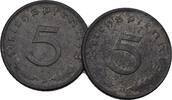 Deutsches Reich 5 Reichspfennig 2 Stück -
