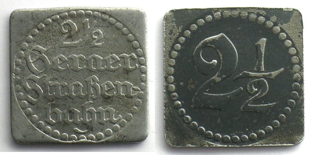 German Emergency Coins Gera Reuss Jungere Linie Geraer