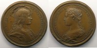 Coins of Lorraine bronze Medals Ferd. de Saint Urbain série des Ducs de Lorraine Jean II d'Anjou bronze 47 mm TTB+ -