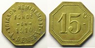 Emergency coins and tokens 15 cent REMIREMONT (88) Trianon Remiremont, A. Demesy Elie manque 15 cent Lt, 8 23mm 1910 TTB+ -