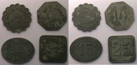 Emergency coins and tokens PARIS (75) Bellevilloise Boyer Elie B265.8 à 11 5, 10, 15 et 25 c TTB -