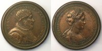 Coins of Lorraine bronze Medals Ferd. de Saint Urbain série des Ducs de Lorraine François I bronze 47 mm TTB -
