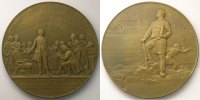 Tokens and Medals cent Mining Numismatics Anzin, arr. de Valenciennes Compagnie des mines d'Anzin cent-cinquantenaire 1757-1907 médaille en bronze 60mm SUP -