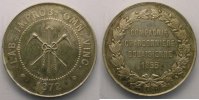 Tokens and Medals jeton rond en argent Mining Numismatics Douai Compagnie Charbonnière Douaisienne 1872 jeton rond en argent 37mm SUP -