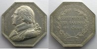Tokens and Medals Jeton Mining Numismatics Salines de l'Est Jeton octogonal en argent Louis XVIII TTB/TTB+ -