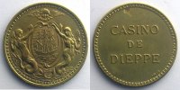 Emergency coins and tokens Jeton DIEPPE (76) Casino de Dieppe Jeton rond en laiton 25mm TTB -