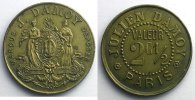 Emergency coins and tokens PARIS (75) Damoy Julien Elie D10.1 2 1/2 c Lt, R 25mm SUP -