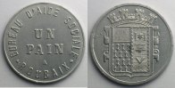 Emergency coins and tokens ROUBAIX (59) Bureau d'Aide Sociale Elie 35.1 Un Pain Al, R 30mm TTB+ -