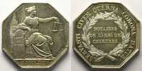 Tokens and Medals Jeton Numismatique du Notariat français (jetons de Notaires) Chartres Jeton octogonal en argent SUP -
