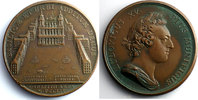 Tokens and Medals bronze Medals from Louis XV Année 1754 C.N.Roettiers Construction de la place Saint-Sulpice à Paris bronze 41mm SUP -