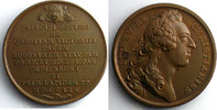 Tokens and Medals bronze Medals from Louis XV Année 1754 J.Duvivier/non signée Pose de la première pierre de la statue équestre de Louis XV à Paris bronze 41mm SUP -