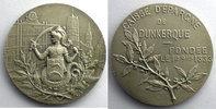 Tokens and Medals jeton rond en argent Numismatics of the savings banks Dunkerque jeton rond en argent 36mm SUP -