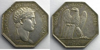 Tokens and Medals jeton Numismatique de la Justice Ecole de Droit de Paris jeton octogonal en argent Napoléon I An XII (1804) TTB -