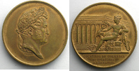Tokens and Medals Jeton rond en bronze doré 33mm Louis-Philippe I Multirisques SUP/FDC