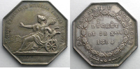 Tokens and Medals Jeton octogonal en argent Grêle TTB+