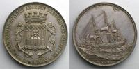 Tokens and Medals Jeton rond en argent 33mm Bordeaux Maritime SUP