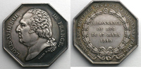 Tokens and Medals Jeton octogonal en argent Louis XVIII Incendie TTB