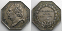 Tokens and Medals Jeton octogonal en argent Louis XVIII Incendie TTB