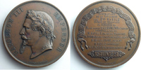 Tokens and Medals bronze Medals of the reign of Napoleon III Quartier Neuf du Luxembourg Médaille en bronze 68mm Société immobilière du Quartier Neuf du Luxembourg 15 juin 1861 SUP -