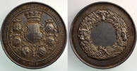 Tokens and Medals Numismatique de l'Agriculture Concours Agricoles A. Bellevoye à Metz Landwirthschaft Ausstellung - Concours Régional agricole Metz 1876 argent 51mm TTB+ -