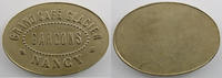 Emergency coins and tokens NANCY (54) Grand Café Glacier Garçons Maillechort, Ovale 40 x 28mm TTB+ -