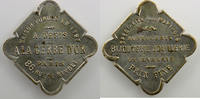 Emergency coins and tokens Jeton PARIS (75) Gerbe d'Or (A la) Jeton publicitaire carré coins arrondis en laiton nickelé 22mm SUP/FDC -