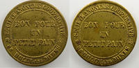 Emergency coins and tokens BULLY-LES-MINES (62) Société Anonyme Coopérative Bon pour un petit pain rond en laiton 27mm TTB+ -