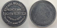 Emergency coins and tokens Jeton PARIS (75) Grande Brasserie Alsacienne Lucien Vonesch Jeton publicitaire rond en aluminium uniface SV 28mm SUP/FDC -