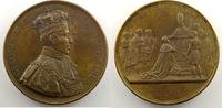 Tokens and Medals bronze Medals of Charles X Sacre à Reims GATTEAUX/CAUNOIS Sacre du roi à Reims 29 mai 1825 bronze 59 mm SUP/FDC -