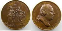 Tokens and Medals Bronze Medals of Louis XVIII Trade Treaty with America Andrieu/Gayrard Bronze 50.5mm 1822 Traité de Commerce avec l'Amérique SUP/FDC -