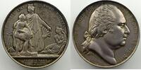 Tokens and Medals Medals of Louis XVIII Rentrée triomphale du duc d'Angoulême à la barrièr Gayrard/Desboeufs Argent (1821-1822) Début des travaux de creusement du canal Saint Martin à Paris TTB+ -