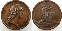 Coins of Lorraine bronze Metz Médailles diverses F. Marteau Médaille en bronze Convalescence du Roi Louis XV à Metz août 1744 SUP/FDC -