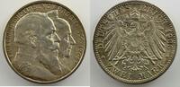 German coins 2 Mark Grand Duchy of Baden Friedrich I (1856-1907) 2 Mark 1906 Noces d'or/Zur goldenen Hochzeit SUP -