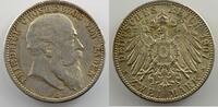 German coins 2 Mark Grand Duchy of Baden Friedrich I (1856-1907) 2 Mark 1907 G TTB+/SUP -