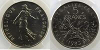Coins of France 1959-2001 5 Francs 5 Francs G.771 Semeuse nickel 1985 PCGS-MS67 FDC -