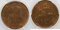 Coins of France 1793-1959 5 Centimes 5 Centimes G.165 Dupuis 1898 PCGS-MS65RB FDC -