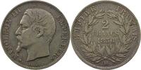 Münzen G.523   Napoléon III  tête nue    (Strasbourg)    TB+/TTB 2 Francs 1856 BB 