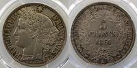 Coins of France 1793-1959 5 Francs 1851 A 5 Francs  G.719  Cérès  1851 A... 232.86 US$  +  8.15 US$ shipping