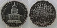 Coins of France  1959-2001 100 Francs 1988 100 Francs  G.898  Panthéon  ... 93.14 US$  +  8.15 US$ shipping