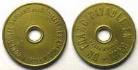 Tokens and Medals Franc Mining Numismatics Ahun Compagnie Anonyme des Houillères d'Ahun Un Franc payable en Pain Lt, R tr 27mm SUP -
